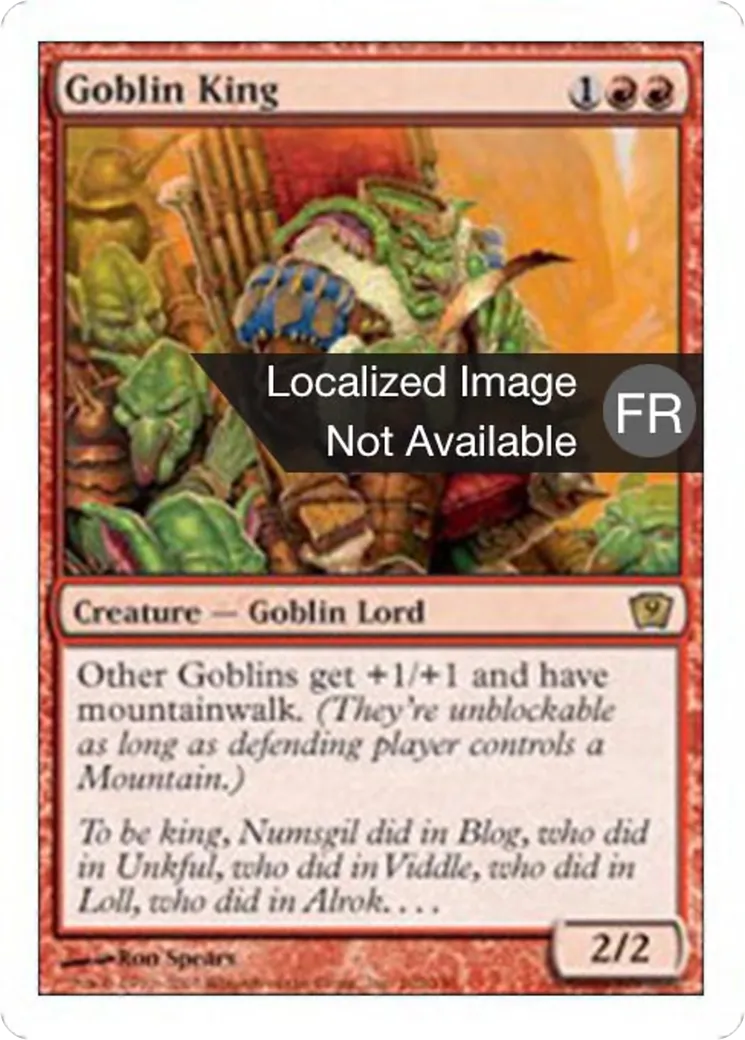 Roi des gobelins — Ninth Edition — Magic: The Gathering