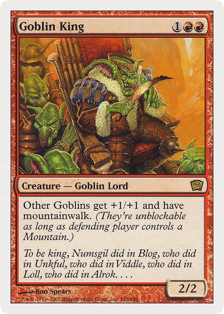 Goblin King — Ninth Edition — Magic: The Gathering