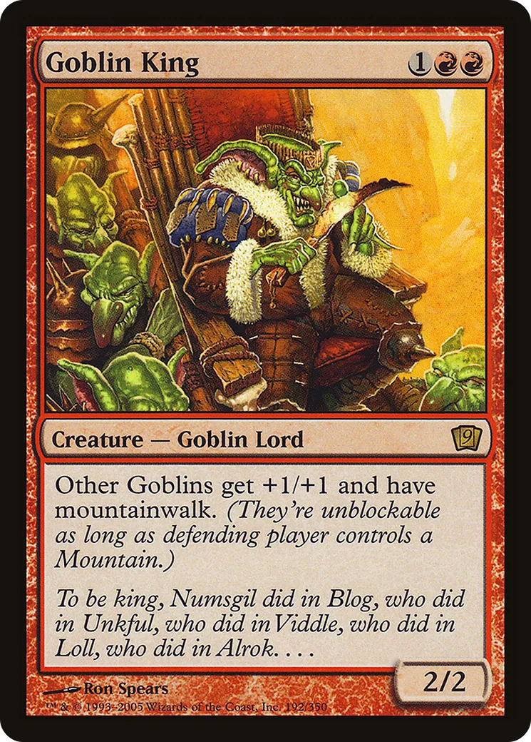 Goblin King — Ninth Edition — Magic: The Gathering