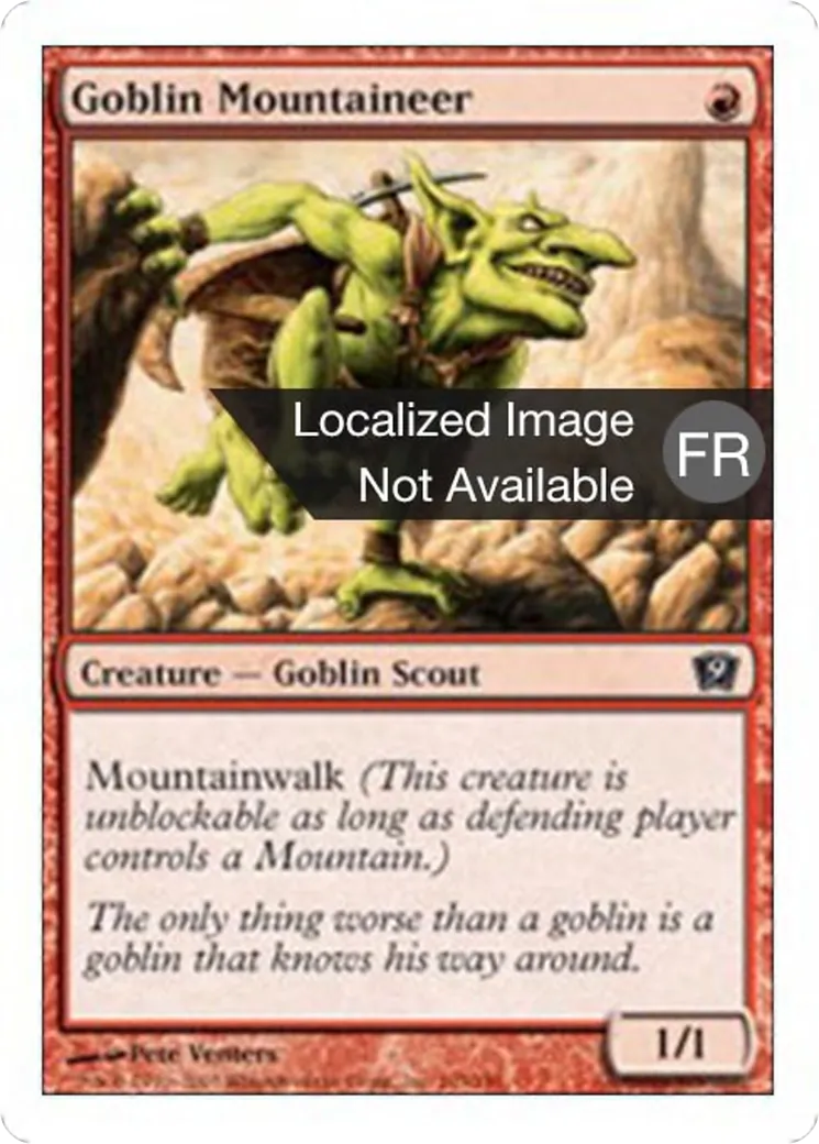 Montagnard gobelin — Ninth Edition — Magic: The Gathering