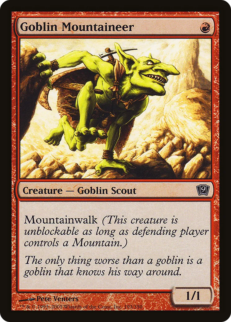 Goblin Mountaineer — Ninth Edition — Magic: The Gathering