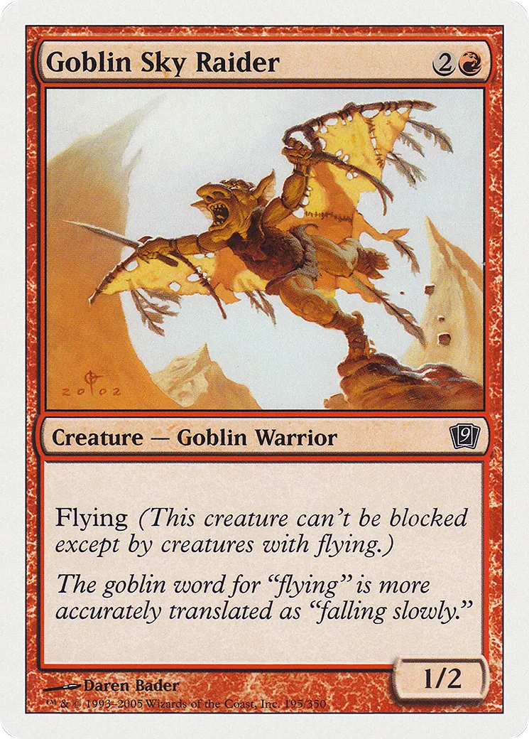 Goblin Sky Raider — Ninth Edition — Magic: The Gathering