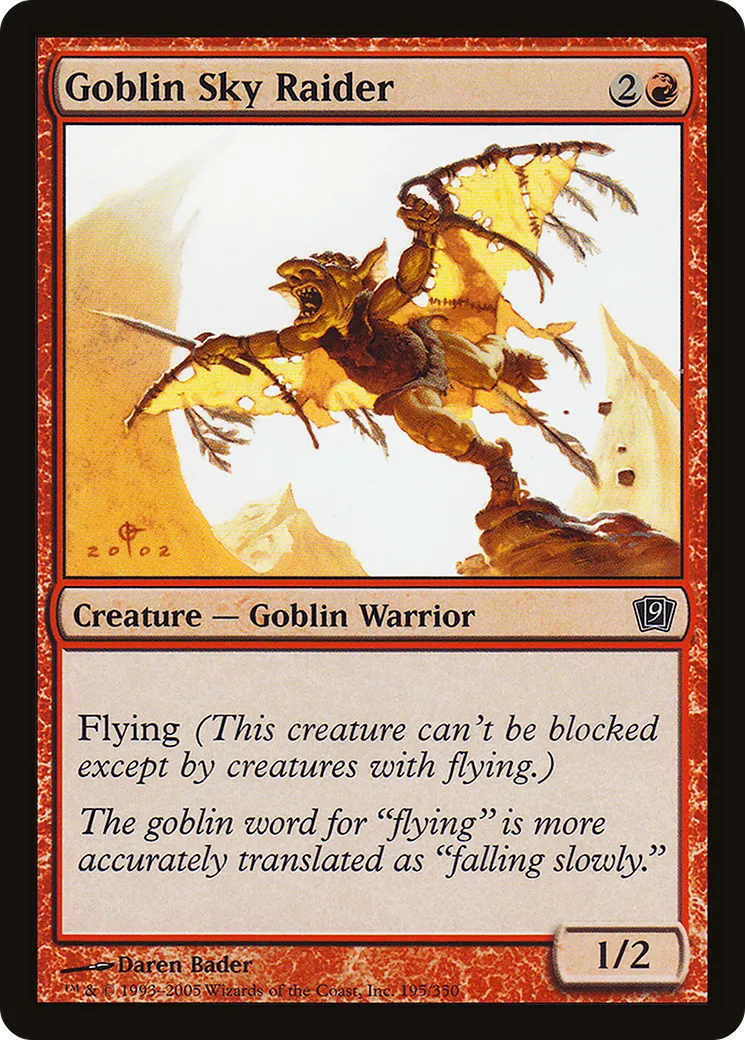 Goblin Sky Raider — Ninth Edition — Magic: The Gathering