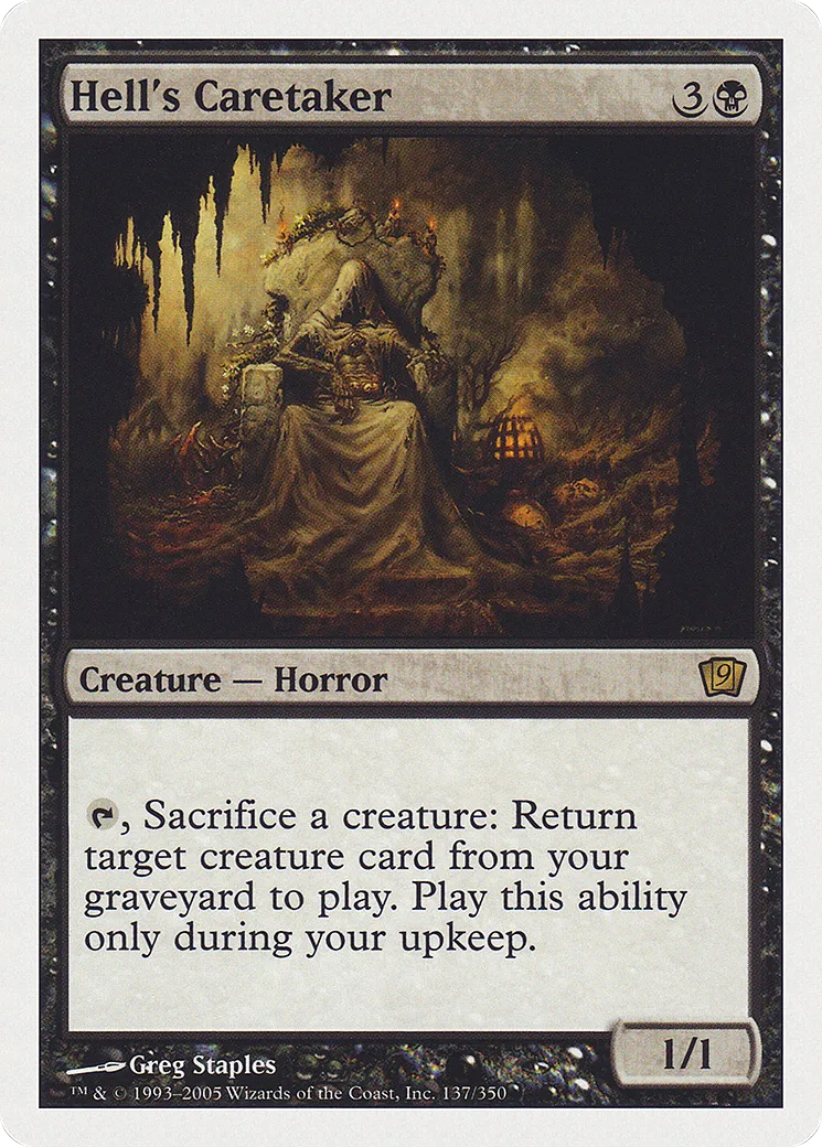 Hell's Caretaker — Ninth Edition — Magic: The Gathering