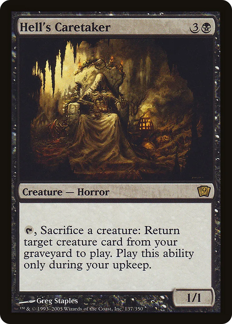 Hell's Caretaker — Ninth Edition — Magic: The Gathering
