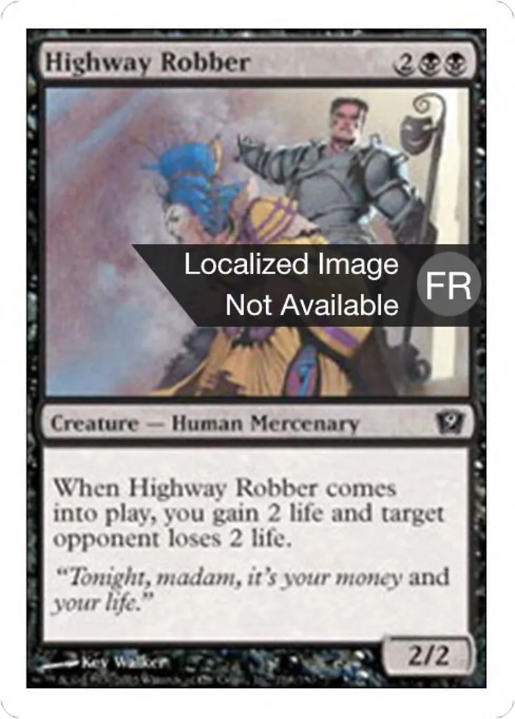 Bandit de grand chemin — Ninth Edition — Magic: The Gathering
