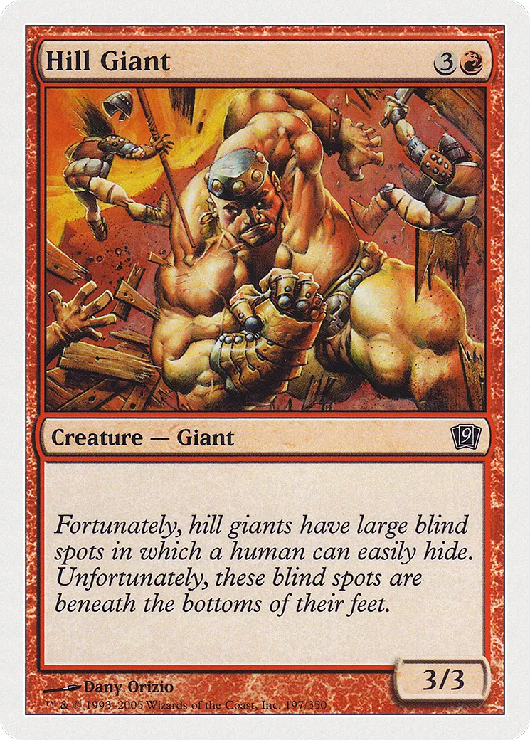 Hill Giant — Ninth Edition — Magic: The Gathering