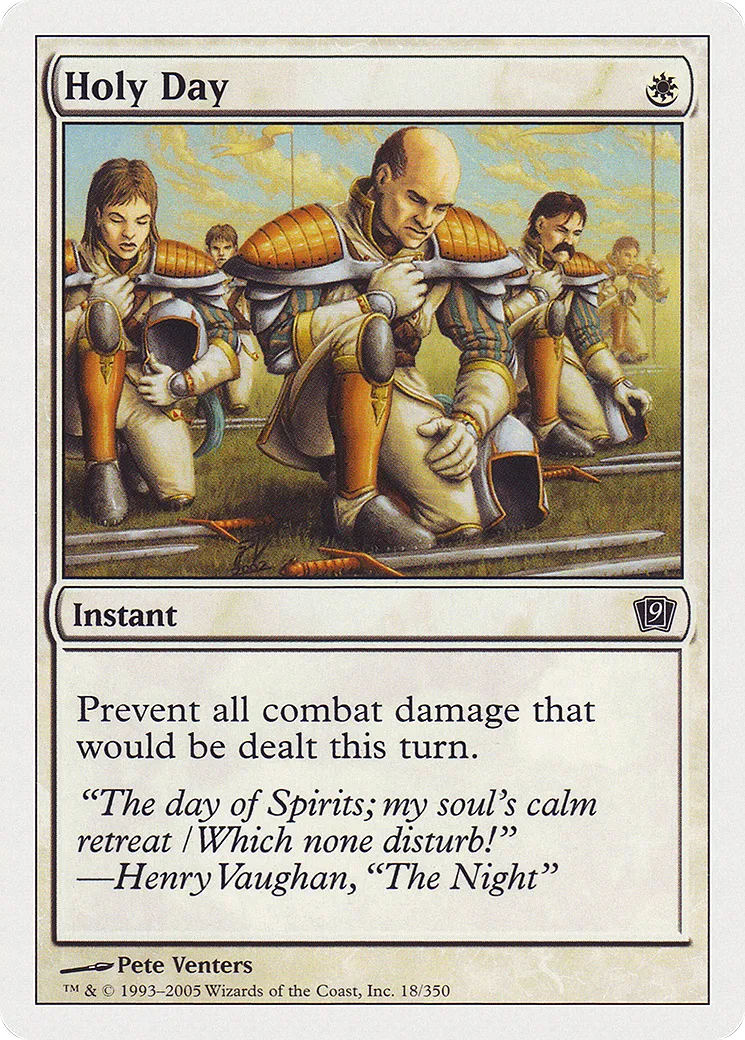 Holy Day — Ninth Edition — Magic: The Gathering