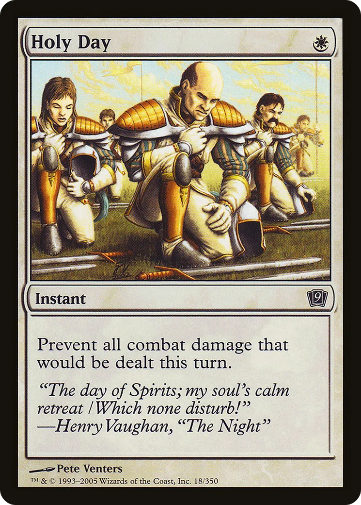 Holy Day — Ninth Edition — Magic: The Gathering