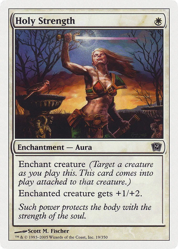 Holy Strength — Ninth Edition — Magic: The Gathering