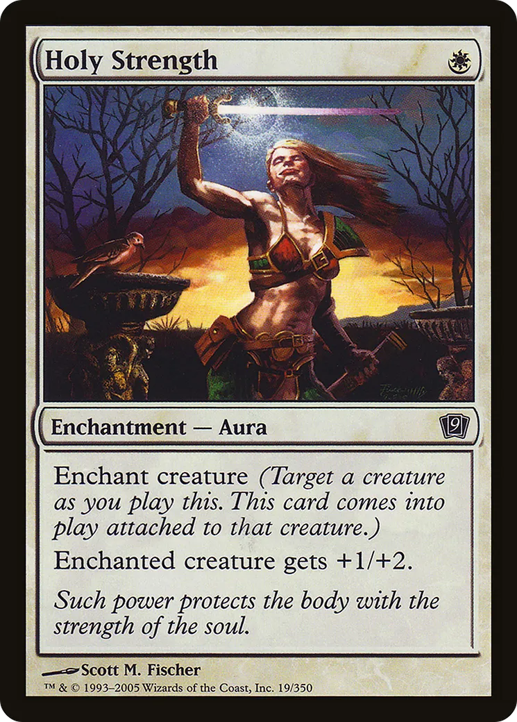 Holy Strength — Ninth Edition — Magic: The Gathering