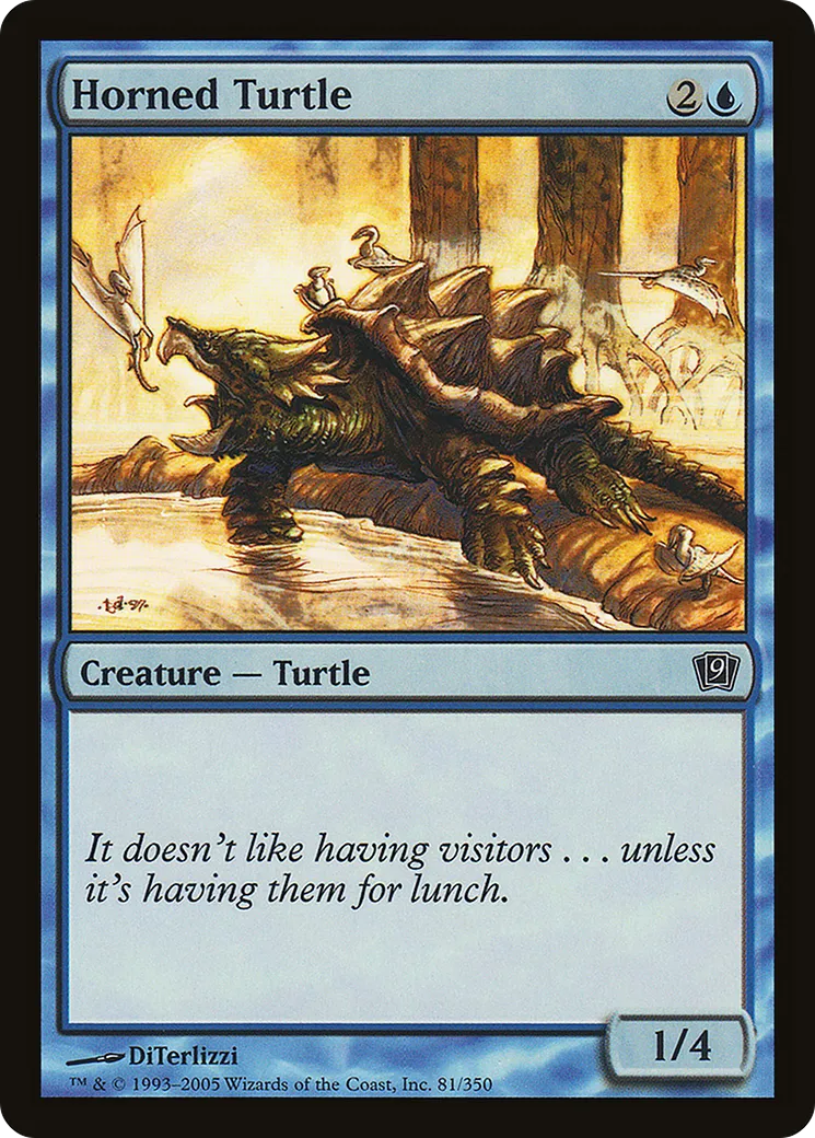 Horned Turtle — Ninth Edition — Magic: The Gathering