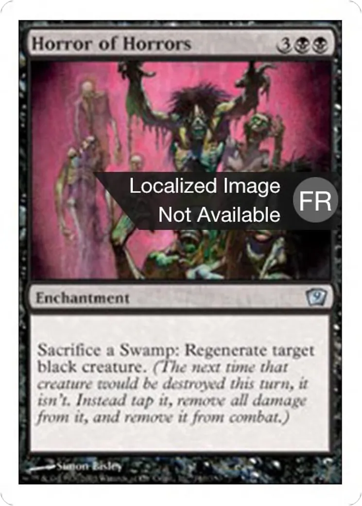 Horreur des horreurs — Ninth Edition — Magic: The Gathering