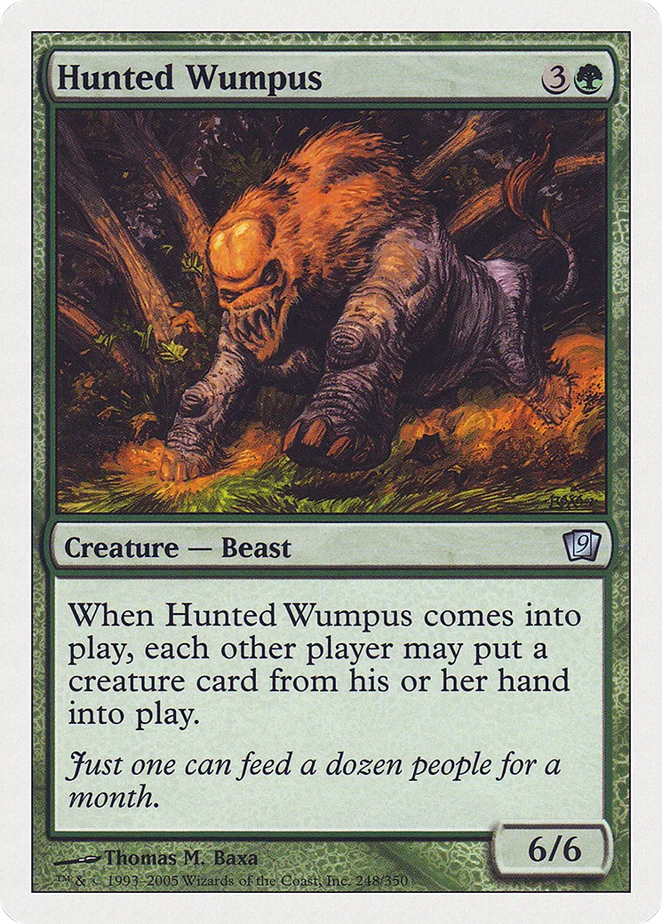 Hunted Wumpus — Ninth Edition — Magic: The Gathering