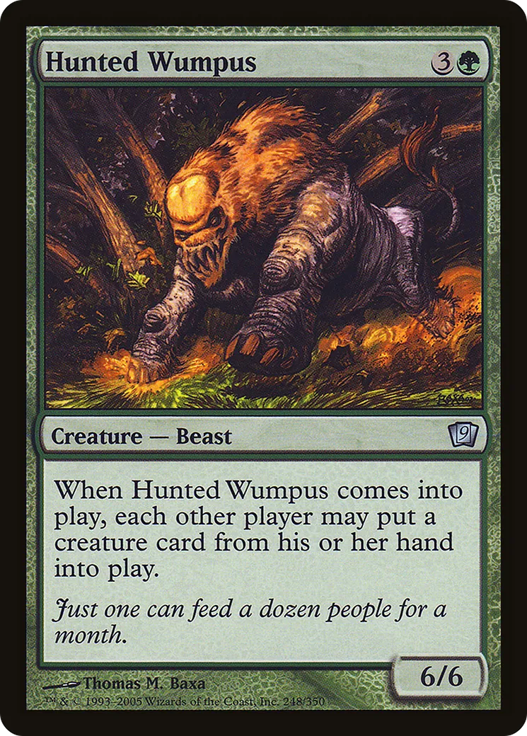 Hunted Wumpus — Ninth Edition — Magic: The Gathering