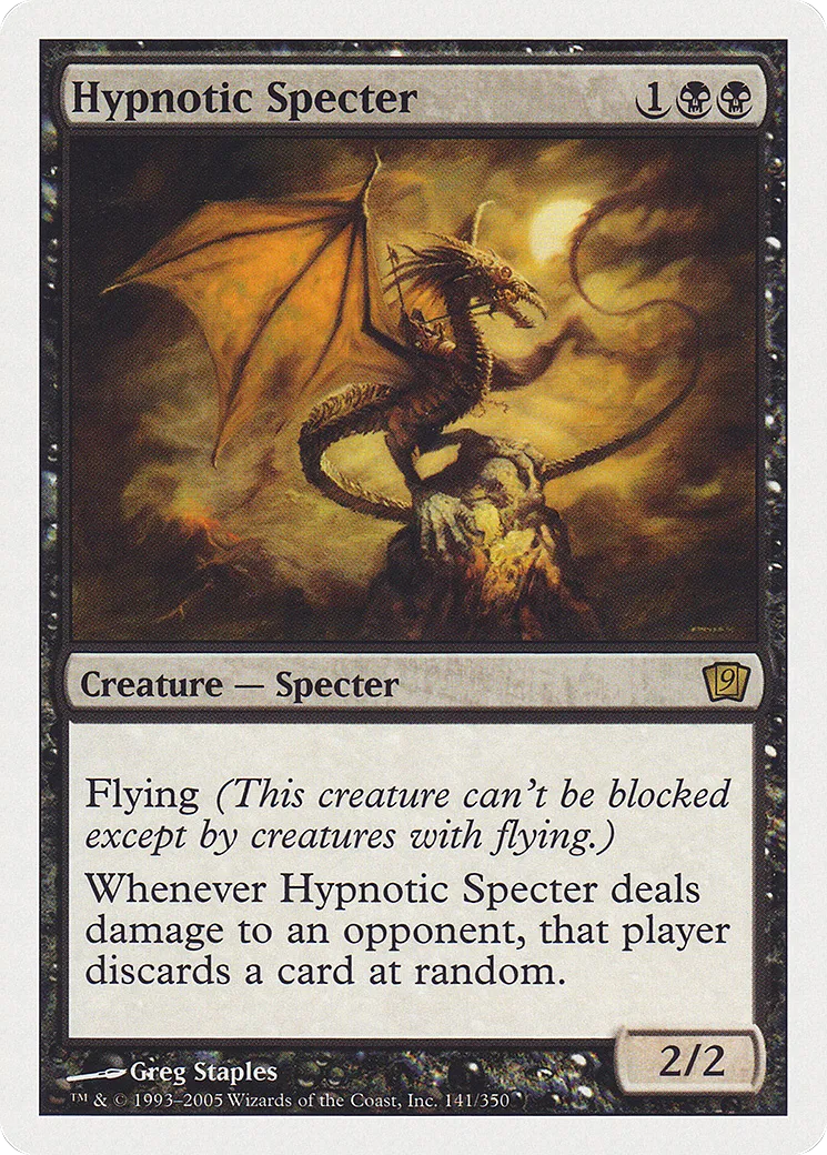 Hypnotic Specter — Ninth Edition — Magic: The Gathering