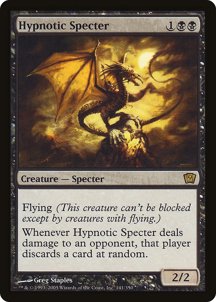 Hypnotic Specter — Ninth Edition — Magic: The Gathering