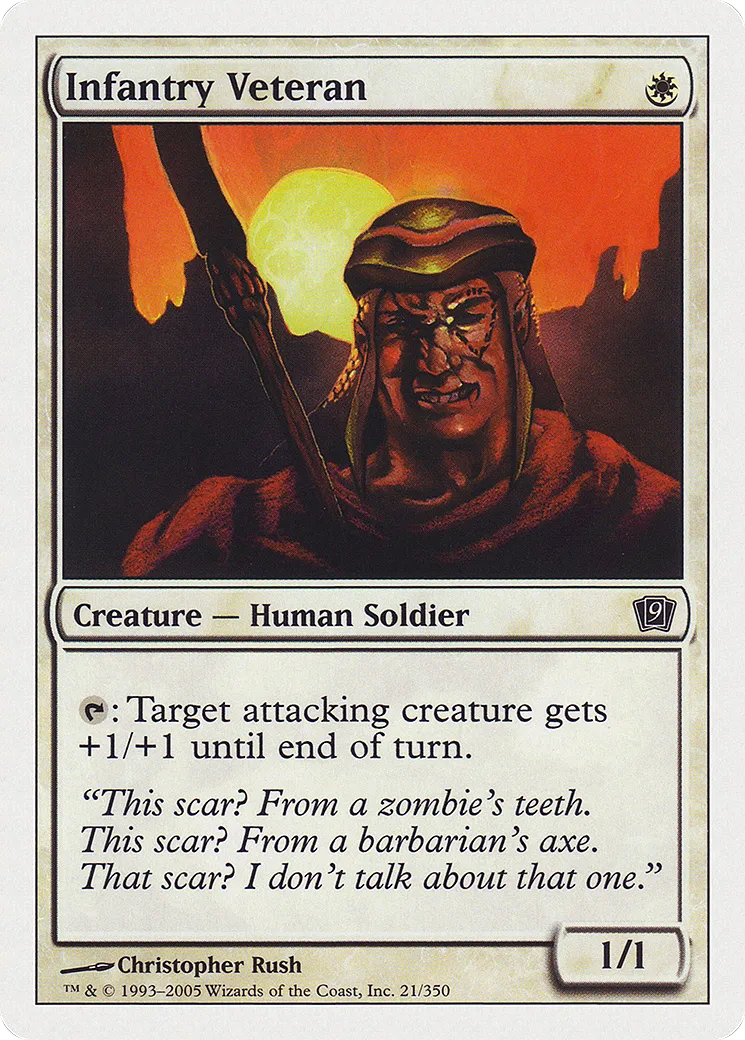 Infantry Veteran — Ninth Edition — Magic: The Gathering