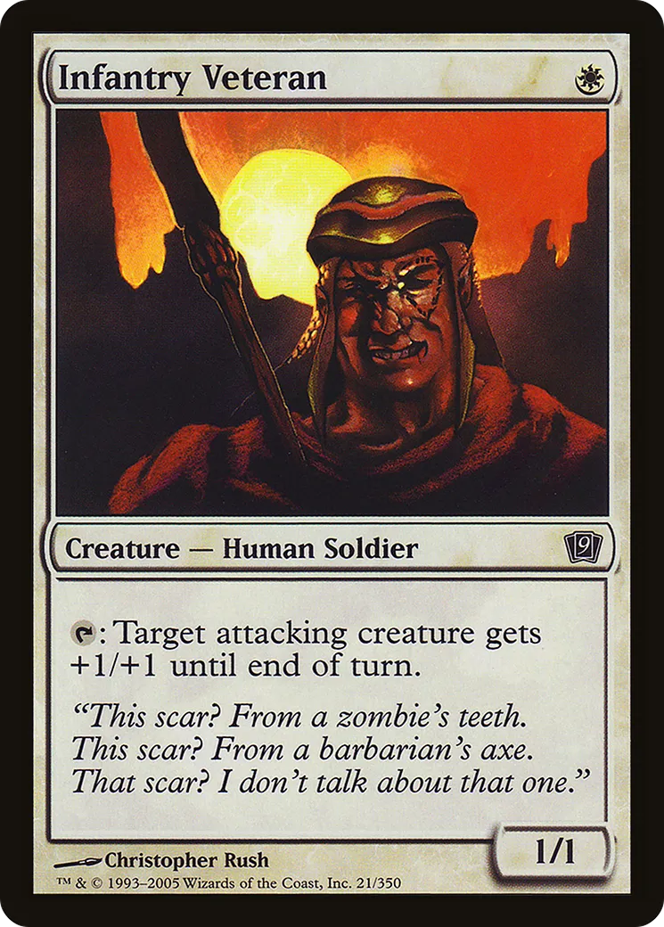 Infantry Veteran — Ninth Edition — Magic: The Gathering