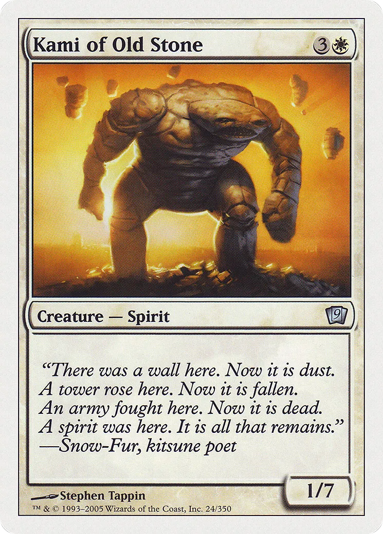 Kami of Old Stone — Ninth Edition — Magic: The Gathering