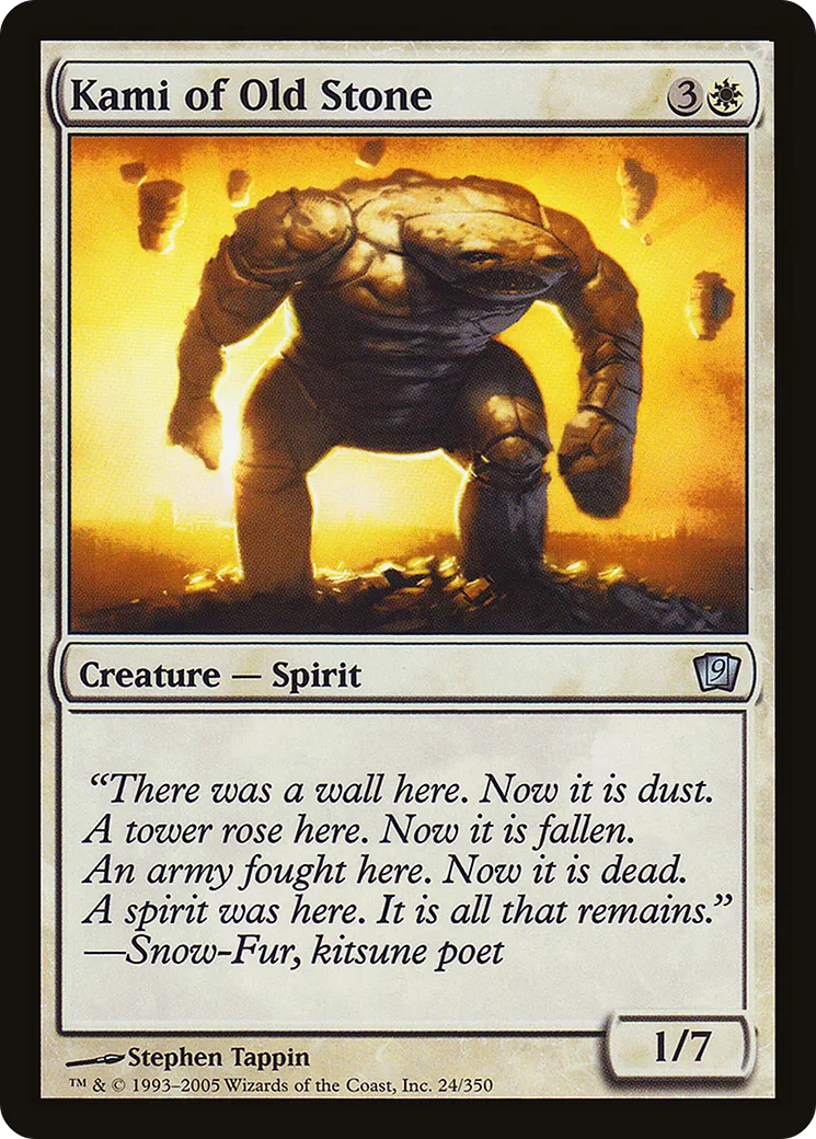 Kami of Old Stone — Ninth Edition — Magic: The Gathering