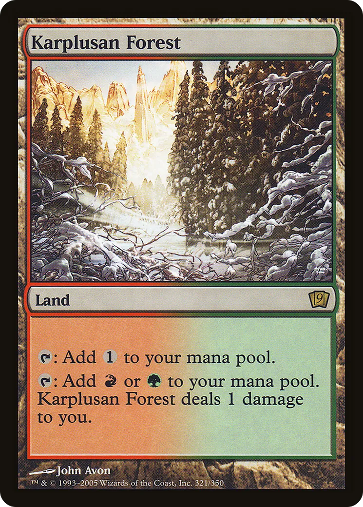 Karplusan Forest — Ninth Edition — Magic: The Gathering