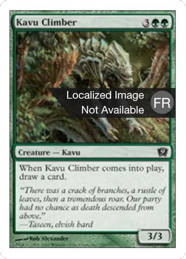 Kavru grimpeur — Ninth Edition — Magic: The Gathering