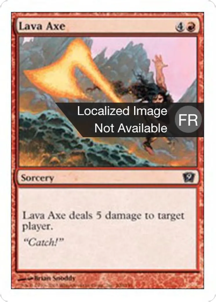 Hache de lave — Ninth Edition — Magic: The Gathering
