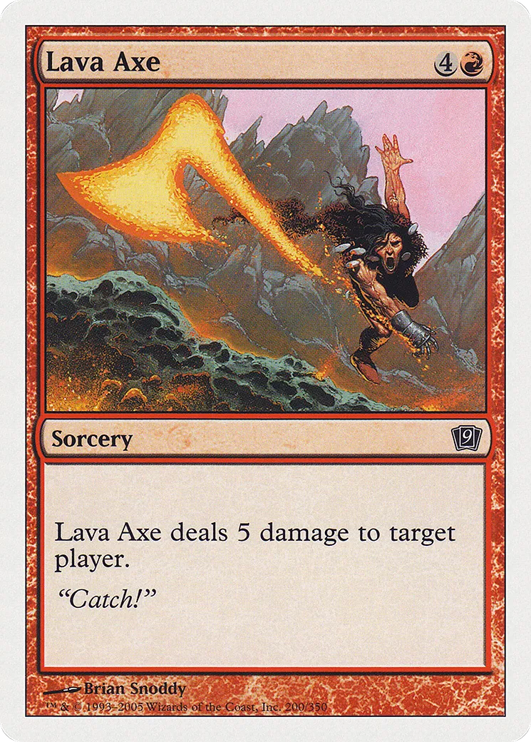 Lava Axe — Ninth Edition — Magic: The Gathering