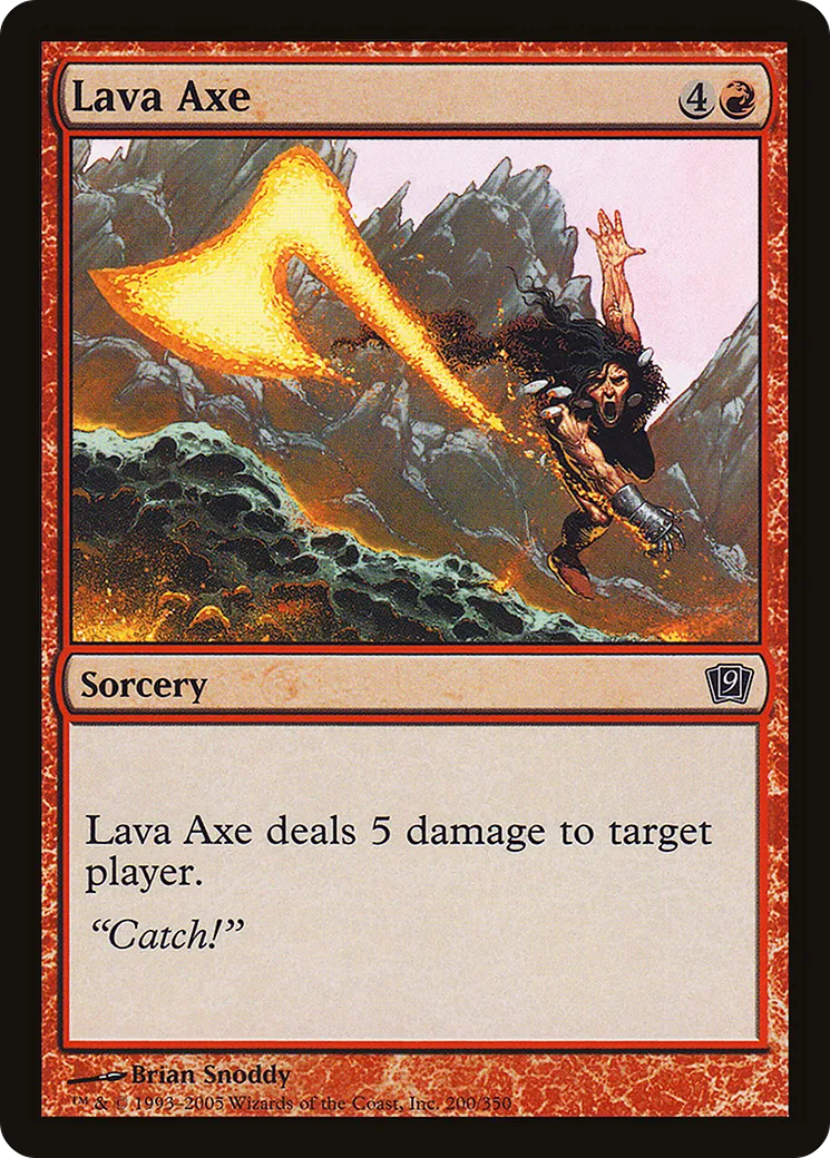 Lava Axe — Ninth Edition — Magic: The Gathering