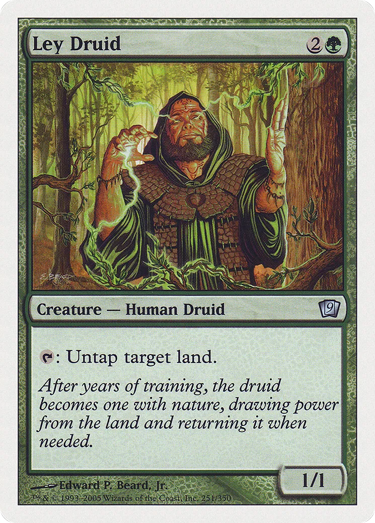 Druide des leys — Ninth Edition — Magic: The Gathering