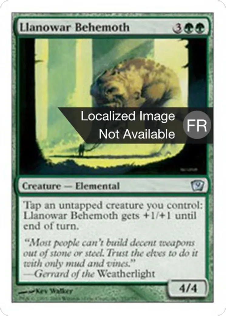 Béhémoth de Llanowar — Ninth Edition — Magic: The Gathering
