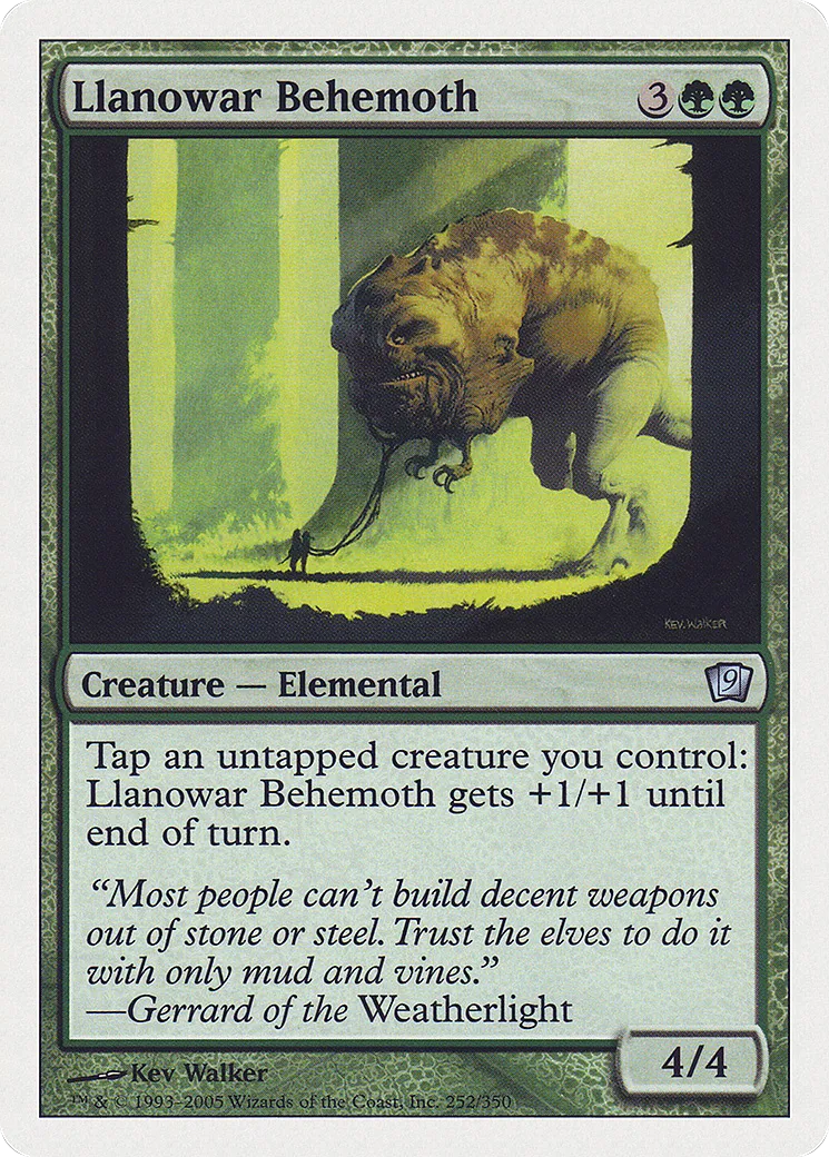 Llanowar Behemoth — Ninth Edition — Magic: The Gathering