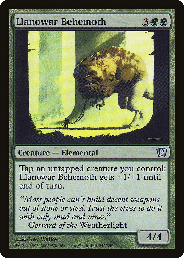 Béhémoth de Llanowar — Ninth Edition — Magic: The Gathering