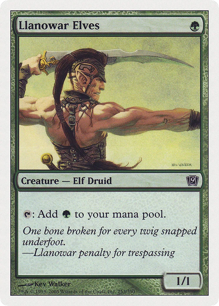 Elfes de Llanowar — Ninth Edition — Magic: The Gathering