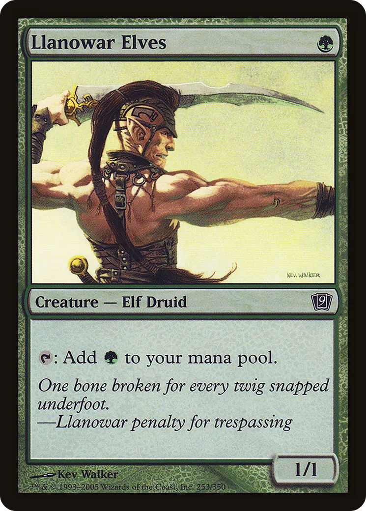 Llanowar Elves — Ninth Edition — Magic: The Gathering