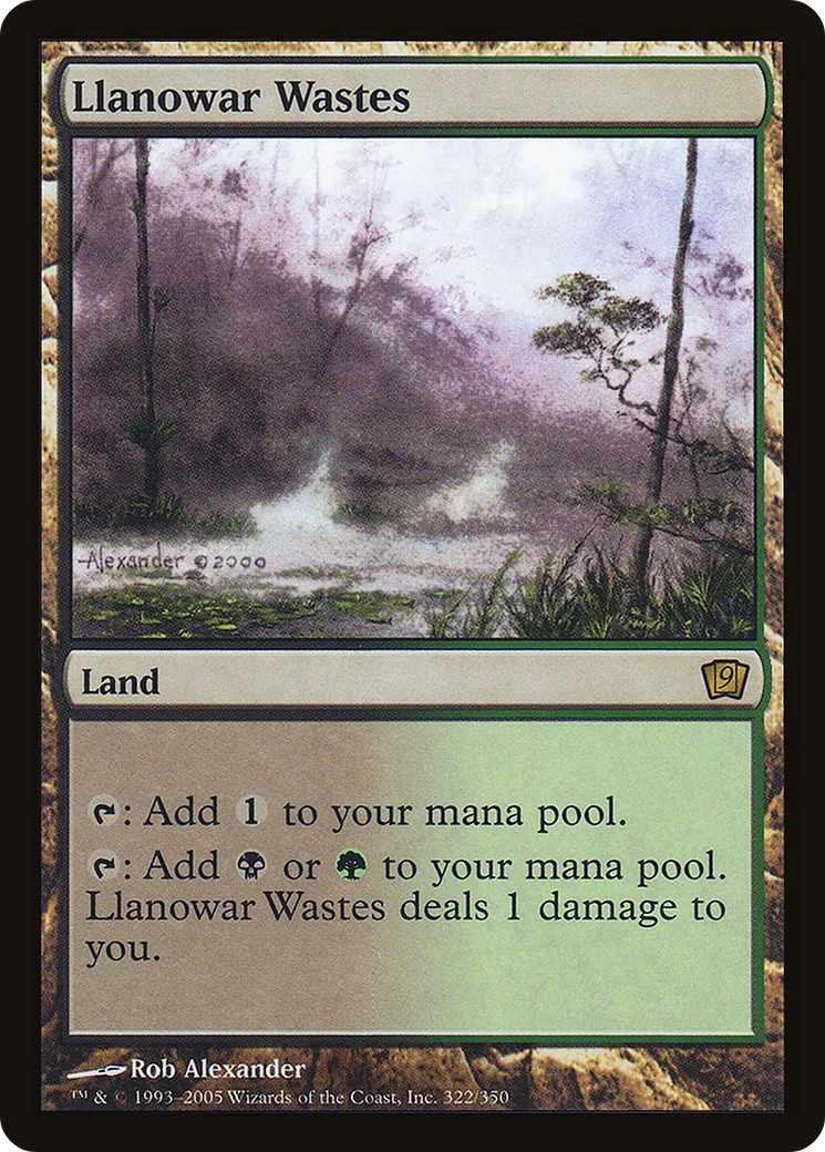Llanowar Wastes — Ninth Edition — Magic: The Gathering