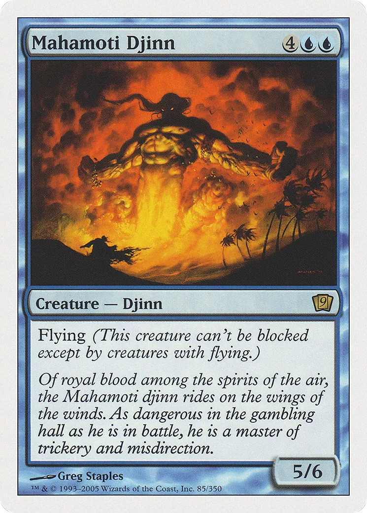Mahamoti Djinn — Ninth Edition — Magic: The Gathering