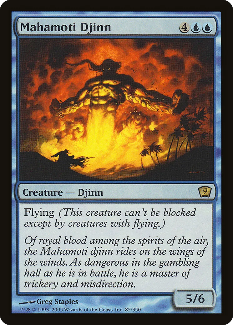 Mahamoti Djinn — Ninth Edition — Magic: The Gathering