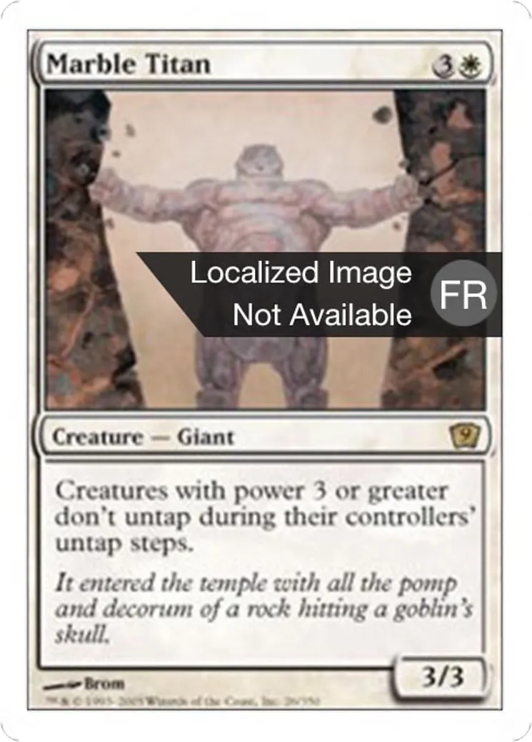 Titan de marbre — Ninth Edition — Magic: The Gathering