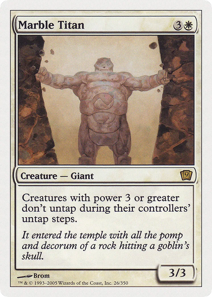 Marble Titan — Ninth Edition — Magic: The Gathering