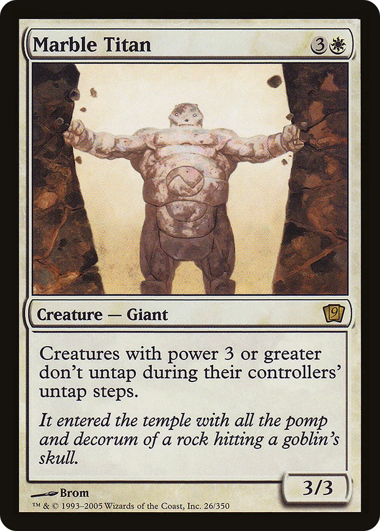 Marble Titan — Ninth Edition — Magic: The Gathering