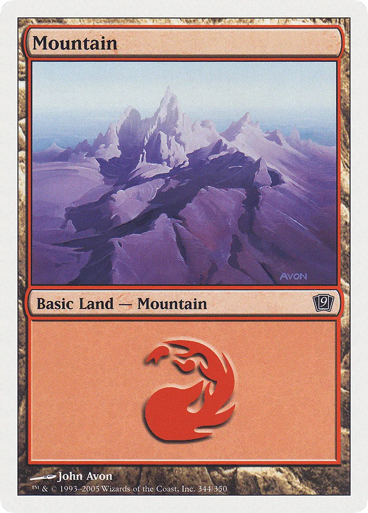 Mountain — Ninth Edition — Magic: The Gathering