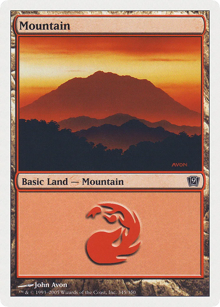 Mountain — Ninth Edition — Magic: The Gathering