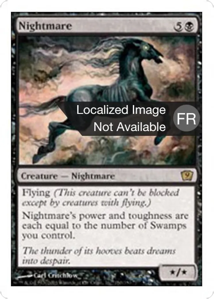 Cheval de cauchemar — Ninth Edition — Magic: The Gathering