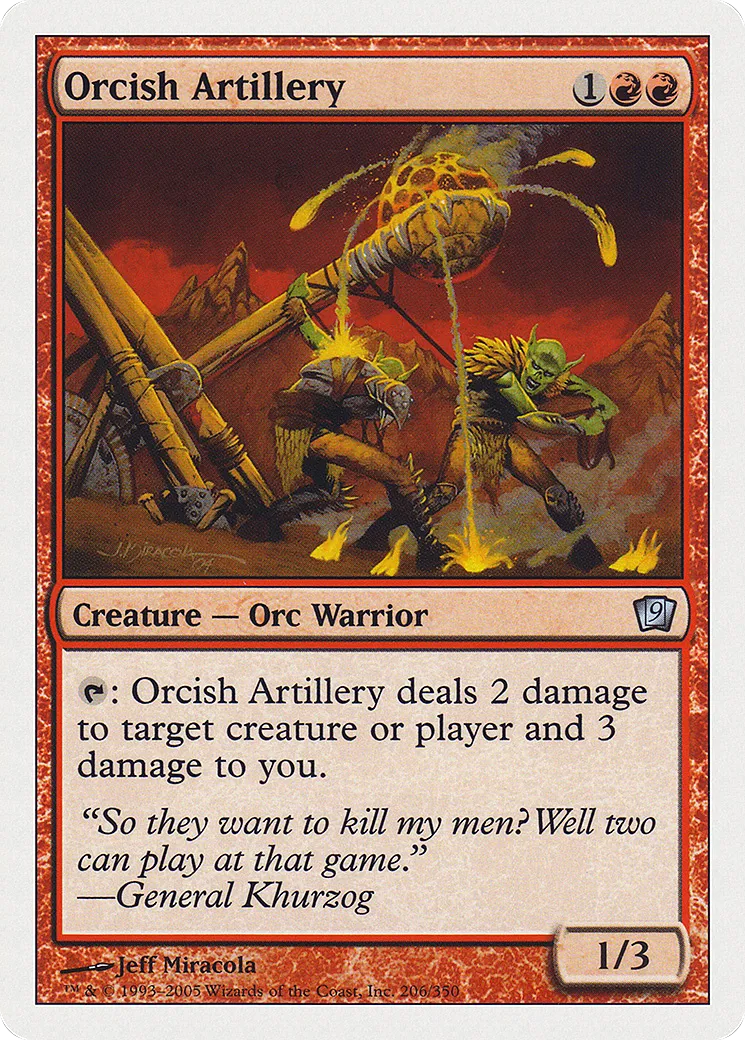 Orcish Artillery — Ninth Edition — Magic: The Gathering