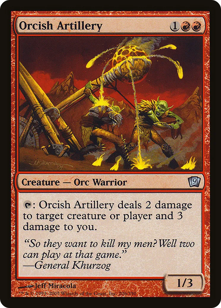 Orcish Artillery — Ninth Edition — Magic: The Gathering
