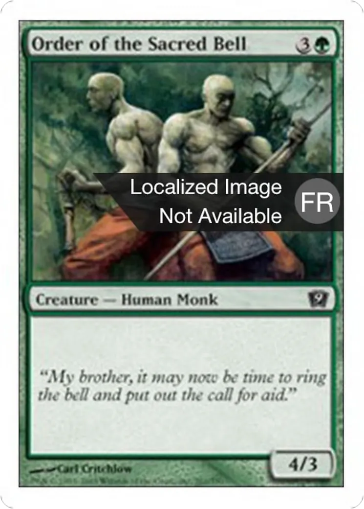 Ordre de la Cloche sacrée — Ninth Edition — Magic: The Gathering