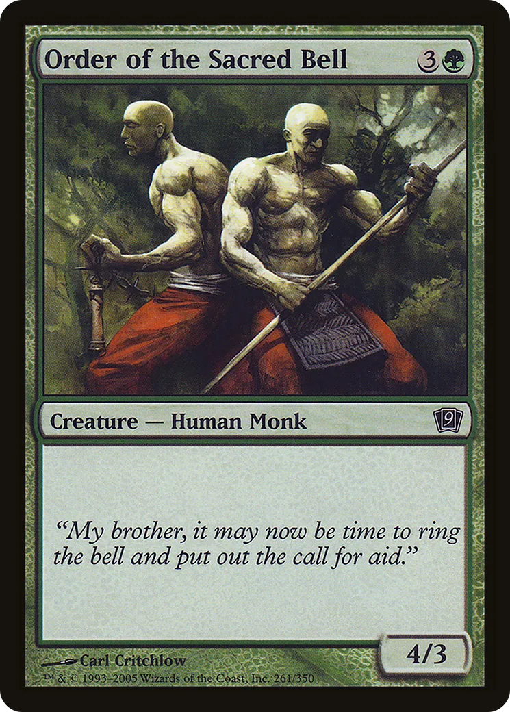 Order of the Sacred Bell — Ninth Edition — Magic: The Gathering