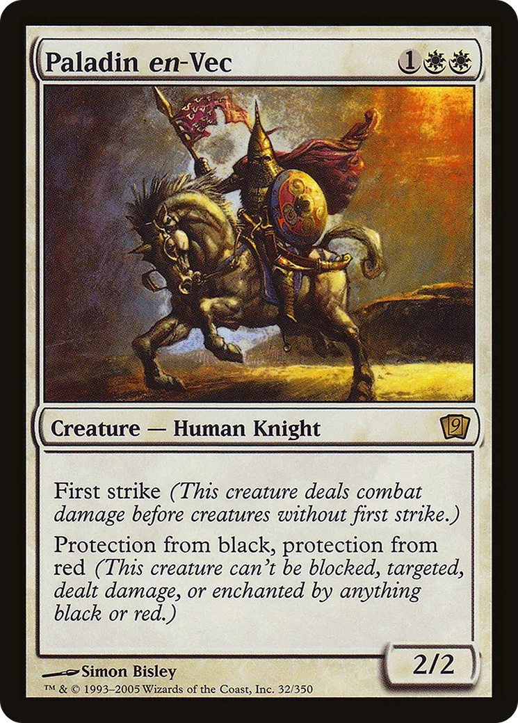 Paladin en-Vec — Ninth Edition — Magic: The Gathering